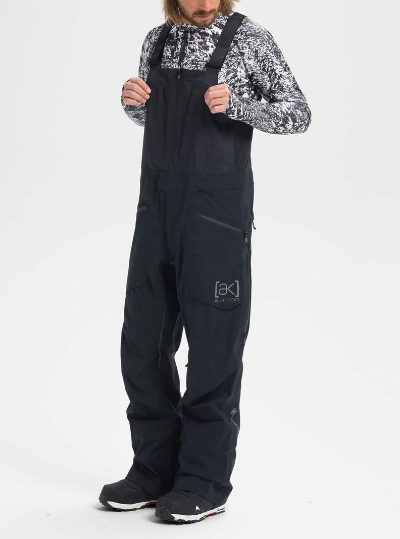 Burton [ak] Freebird GORE‑TEX 3L Stretch Latzhose Herren Schwarz | 347-UJKZMI