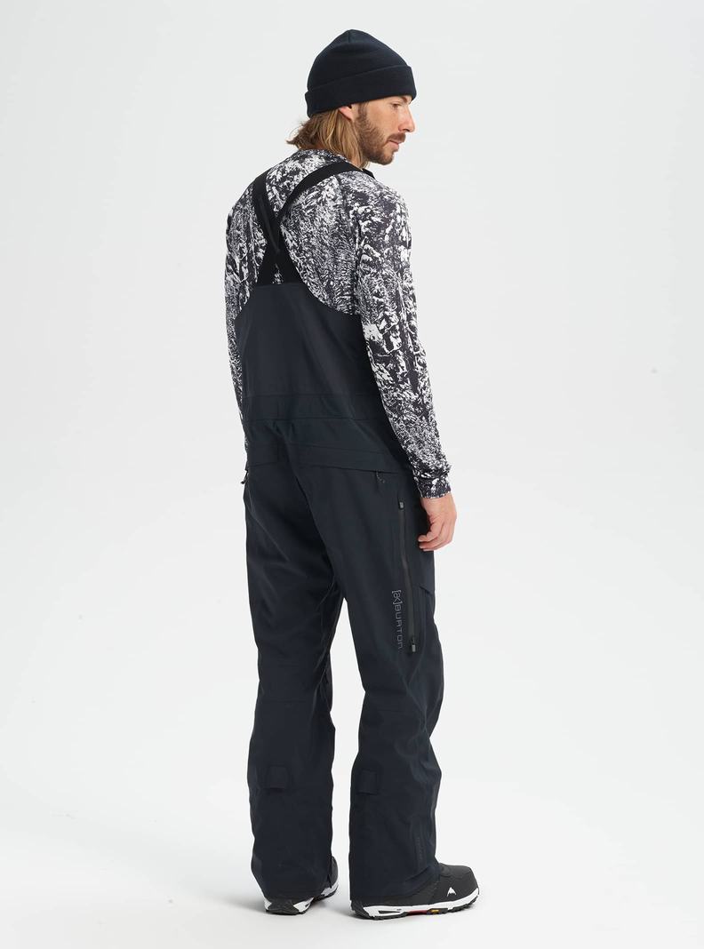 Burton [ak] Freebird GORE‑TEX 3L Stretch Latzhose Herren Schwarz | 347-UJKZMI
