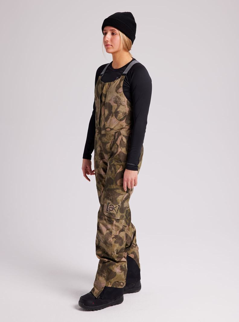 Burton [ak] GORE-TEX 2L Kimmy Latzhose Damen Camouflage | 491-WQPDTM