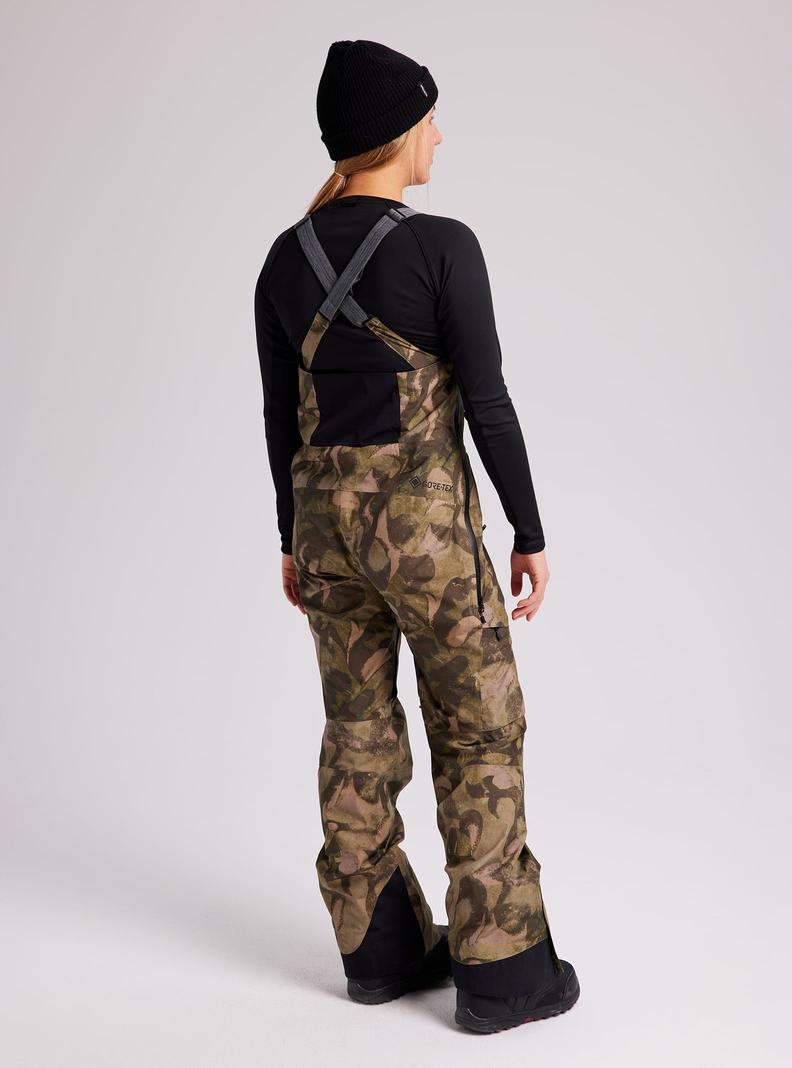 Burton [ak] GORE-TEX 2L Kimmy Latzhose Damen Camouflage | 491-WQPDTM