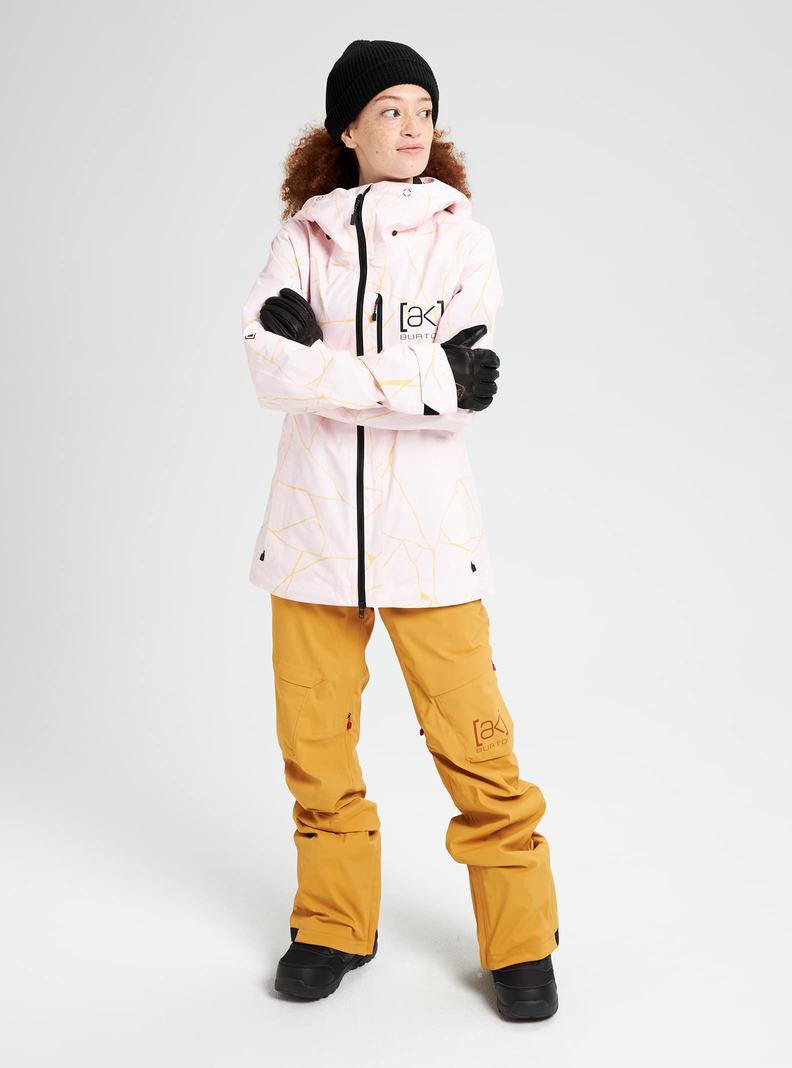 Burton [ak] GORE-TEX 2L Upshift Snowboardjacke Damen Rosa | 705-WKYBCO