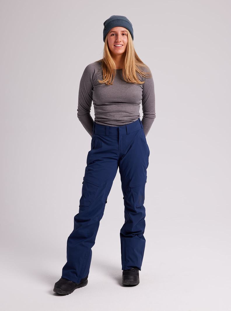 Burton [ak] GORE-TEX Summit - Hohe Snowboardhose Damen Blau | 472-GLUVQM