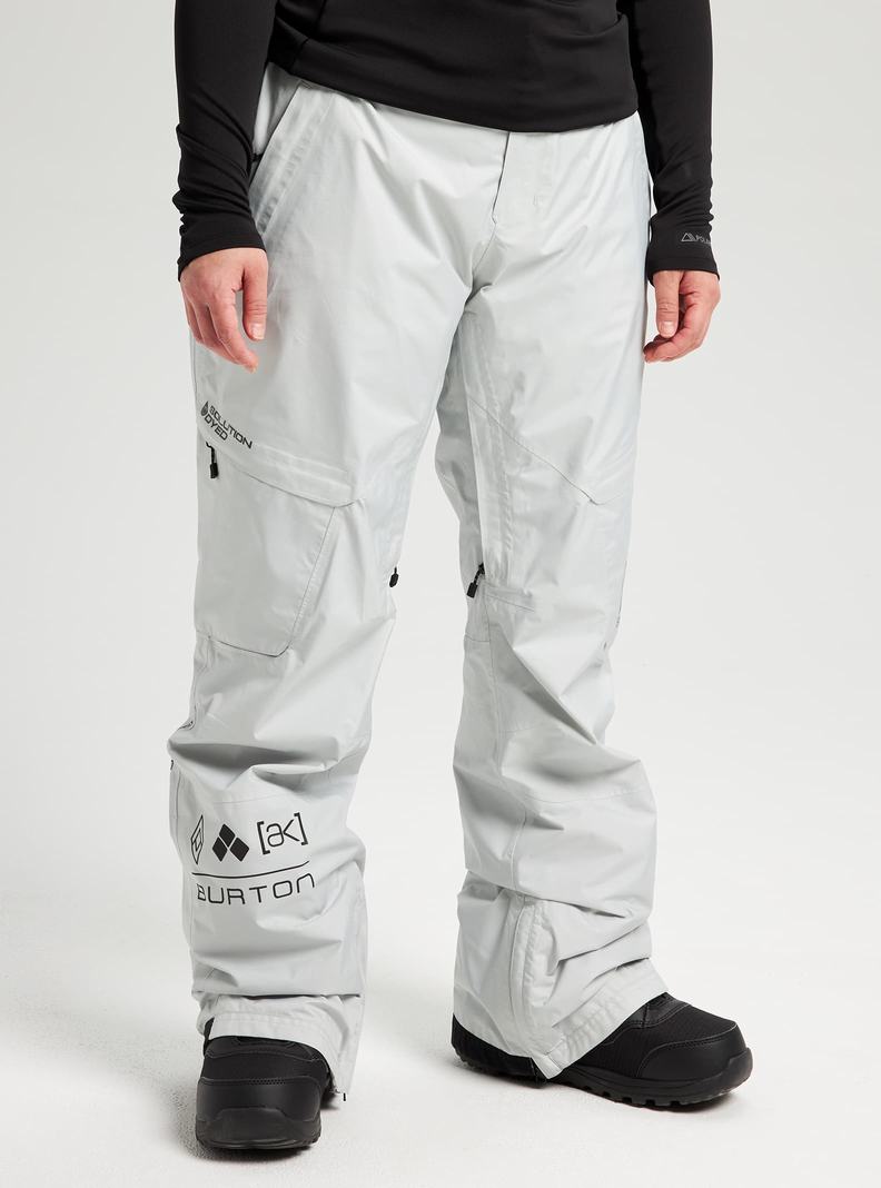Burton [ak] GORE-TEX Summit Snowboardhose Damen Hellgrau | 364-QVZSPF