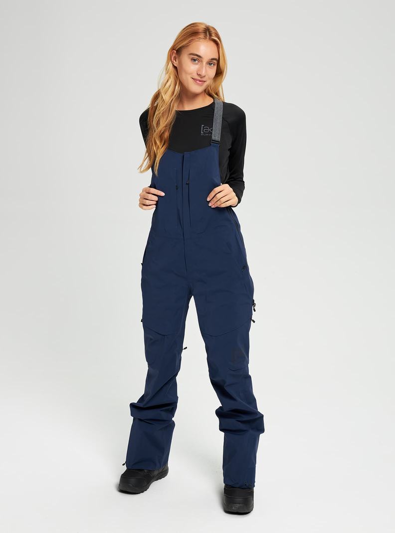Burton [ak] GORE‑TEX 3L Kimmy Latzhose Damen Blau | 451-CJRYTQ