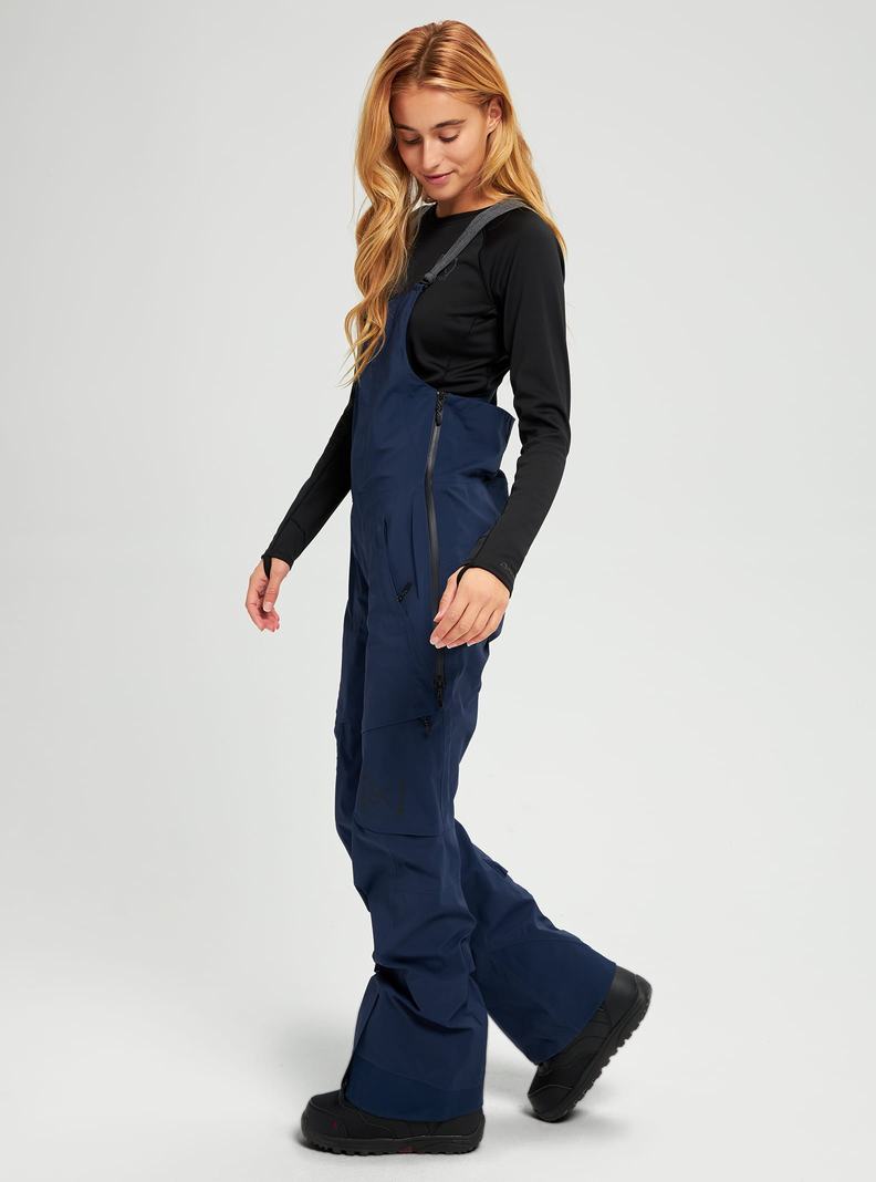 Burton [ak] GORE‑TEX 3L Kimmy Latzhose Damen Blau | 451-CJRYTQ
