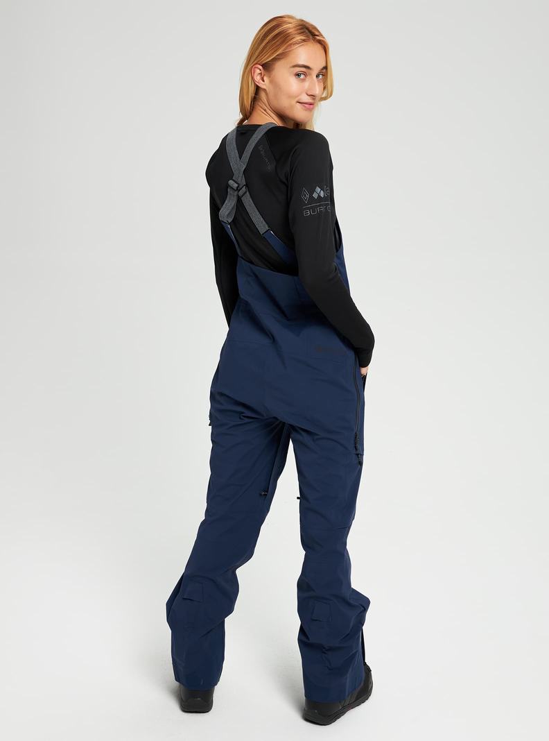 Burton [ak] GORE‑TEX 3L Kimmy Latzhose Damen Blau | 451-CJRYTQ