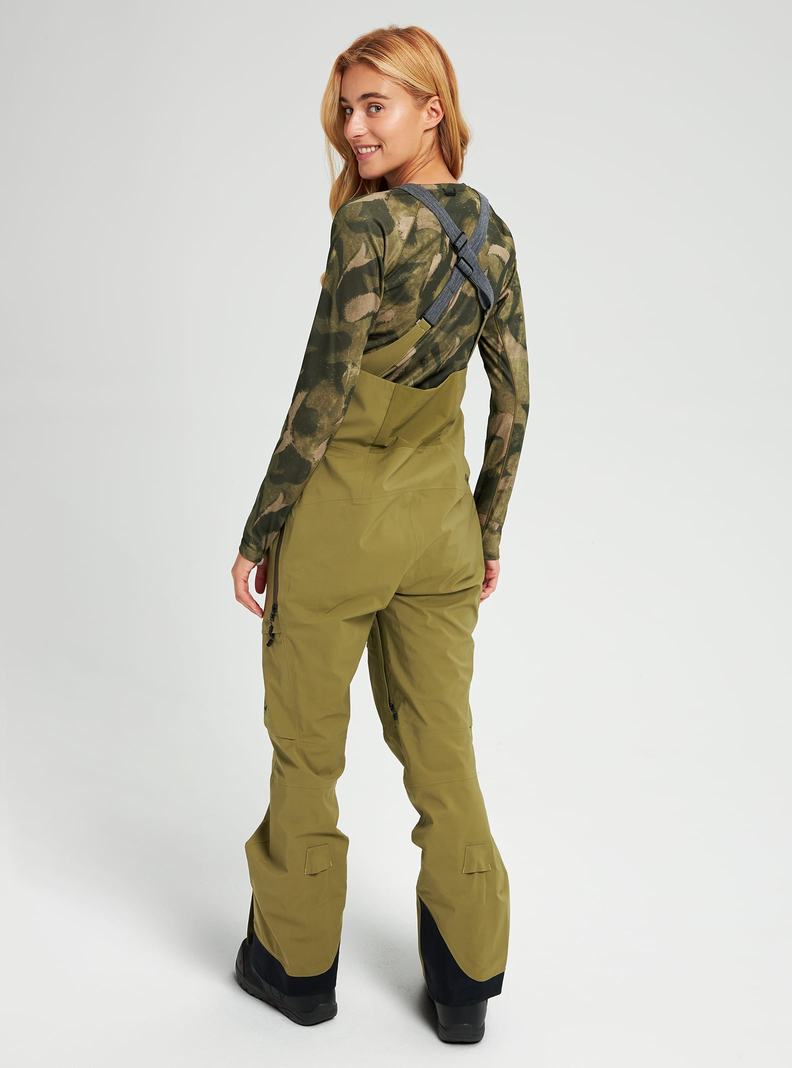 Burton [ak] GORE‑TEX 3L Kimmy Latzhose Damen Olivgrün | 603-LRHYOD