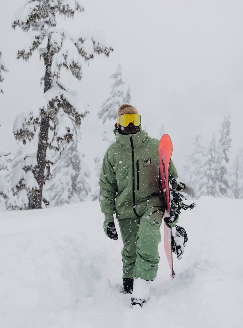 Burton [ak] Helitack GORE‑TEX 2L Stretch Snowboardjacke Herren Grün | 297-RJMOEK
