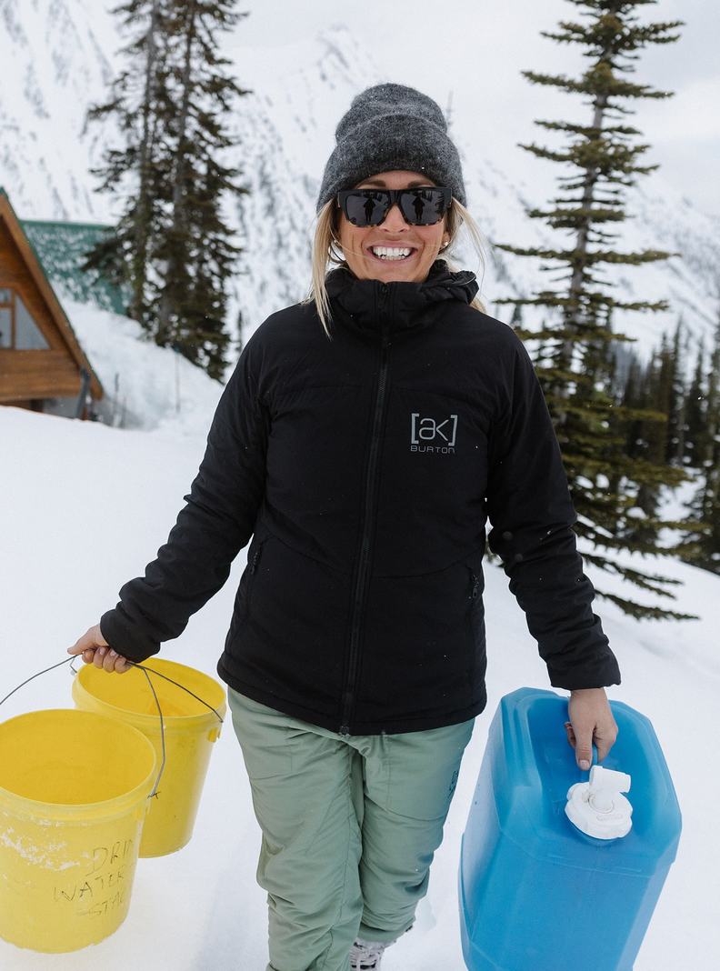 Burton [ak] Helium Mit Kapuze Stretch Insulated Snowboardjacke Damen Schwarz | 927-OHFSLD