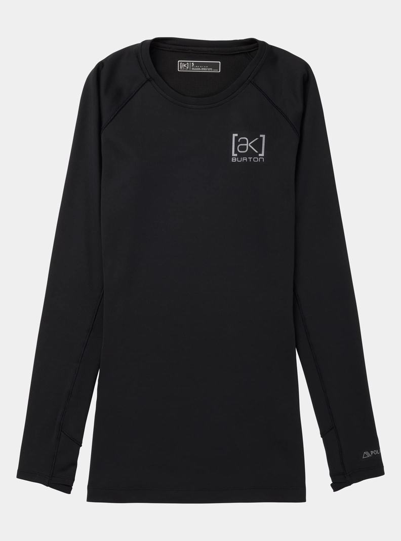 Burton [ak] Helium Power Grid™ Crewneck Funktionswäsche Damen Schwarz | 032-QSAJBN