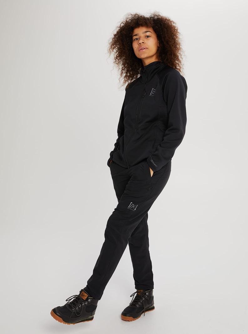 Burton [ak] Helium Power Grid™ Full-Zip Fleece Sweatshirts Damen Schwarz | 516-ZWJKSI