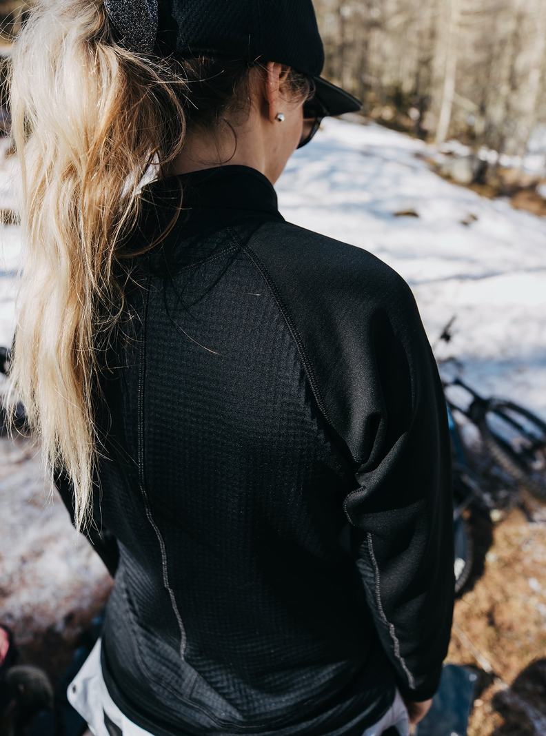Burton [ak] Helium Power Grid™ Full-Zip Fleece Sweatshirts Damen Schwarz | 516-ZWJKSI