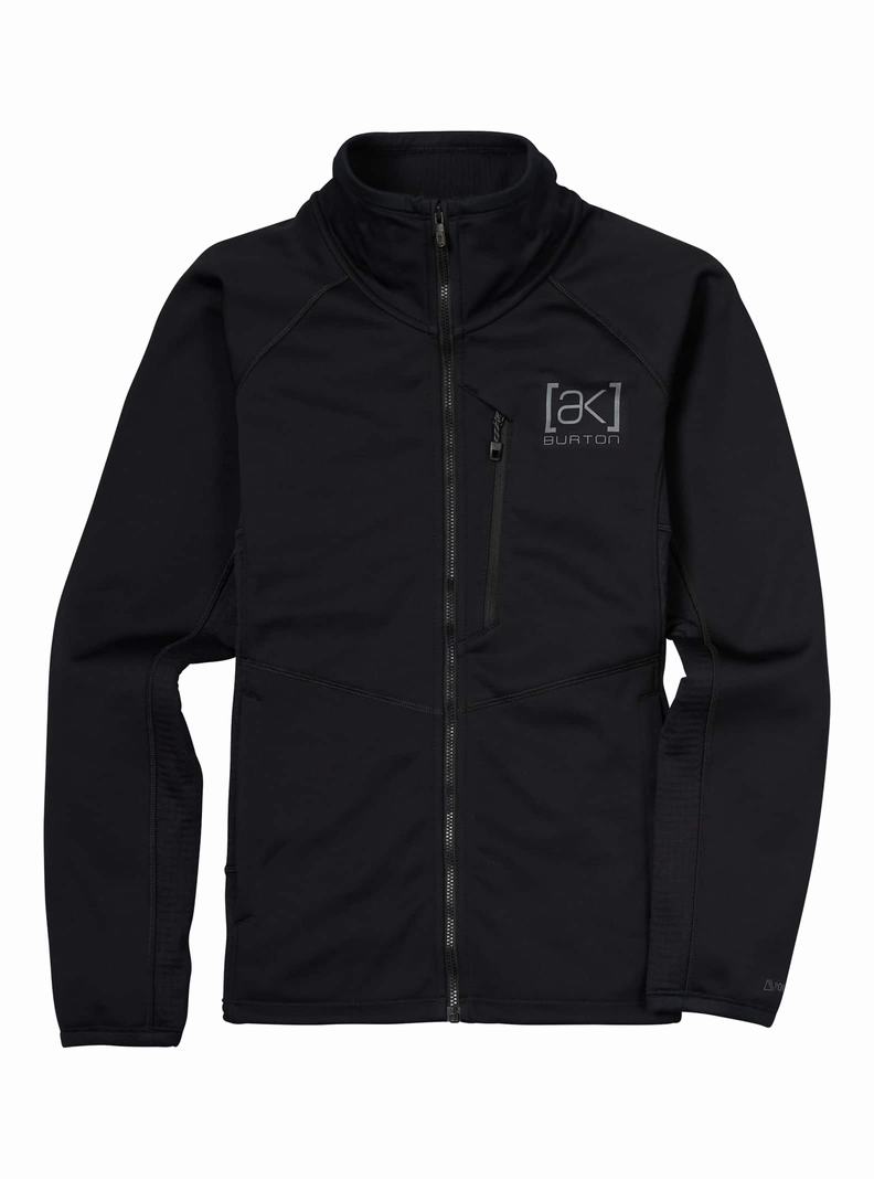 Burton [ak] Helium Power Grid™ Full-Zip Fleece Sweatshirts Damen Schwarz | 516-ZWJKSI
