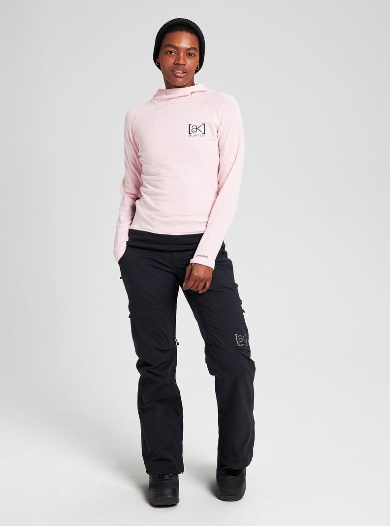 Burton [ak] Helium Power Grid™ Pullover Fleece Sweatshirts Damen Rosa | 423-JBMGZI