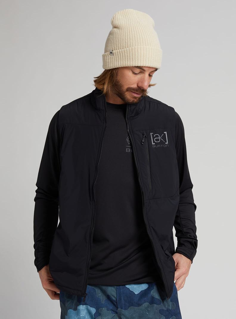 Burton [ak] Helium Stretch Insulated Vest Snowboardjacke Herren Schwarz | 163-HFLTCJ