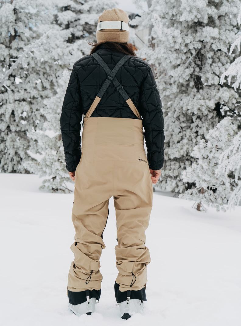 Burton [ak] Kimmy GORE-TEX 2L (Hohe) Latzhose Damen Khaki | 256-MAZDWH