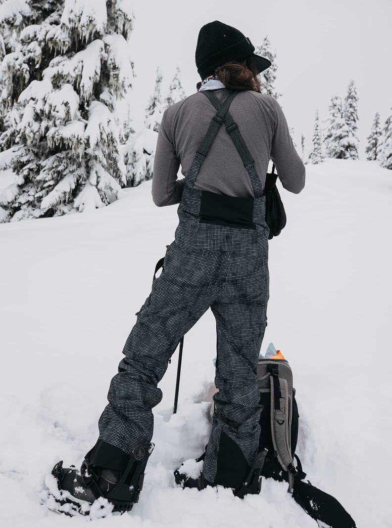 Burton [ak] Kimmy GORE-TEX 2L Latzhose Damen Schwarz Weiß | 384-CNHQAU