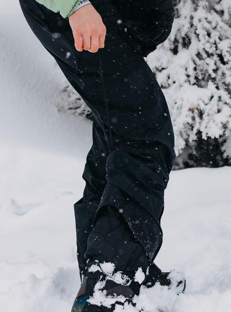 Burton [ak] Kimmy GORE-TEX 2L Latzhose Damen Schwarz Weiß | 384-CNHQAU