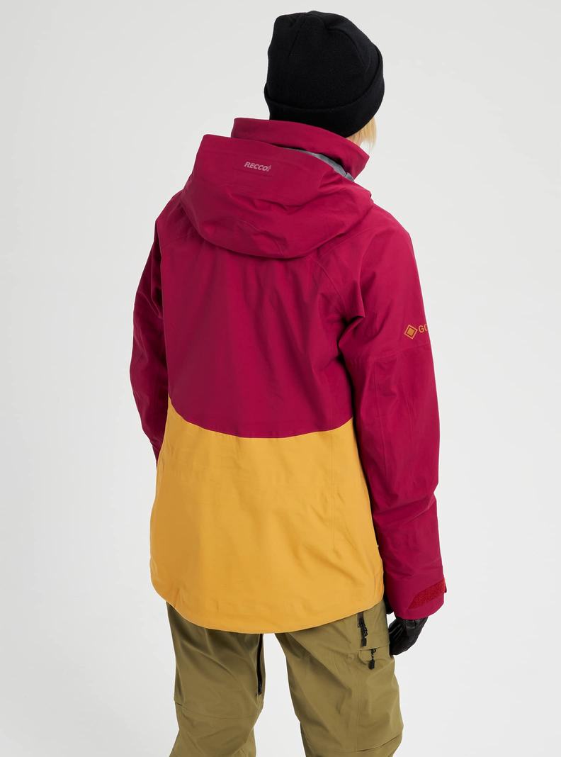 Burton [ak] Kimmy GORE-TEX 3L Stretch Snowboardjacke Damen Braun Lila Gelb | 236-ZDMKWF