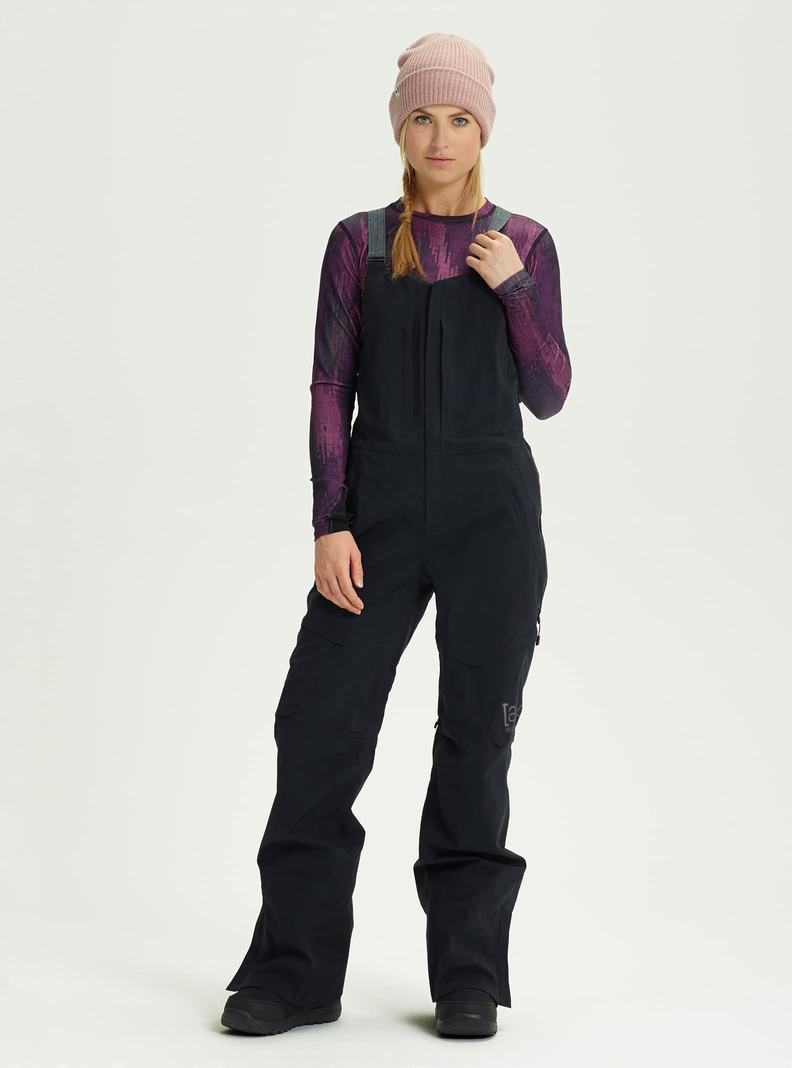Burton [ak] Kimmy GORE‑TEX 3L Stretch Latzhose Damen Schwarz | 345-FSYDJQ