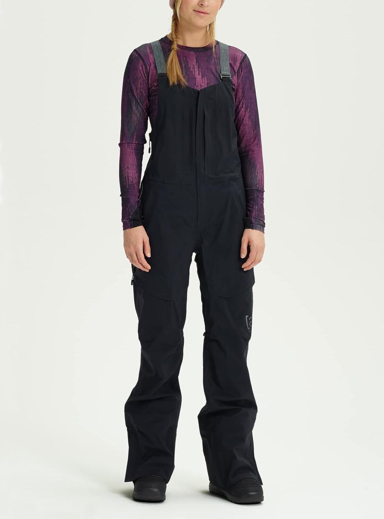 Burton [ak] Kimmy GORE‑TEX 3L Stretch Latzhose Damen Schwarz | 345-FSYDJQ