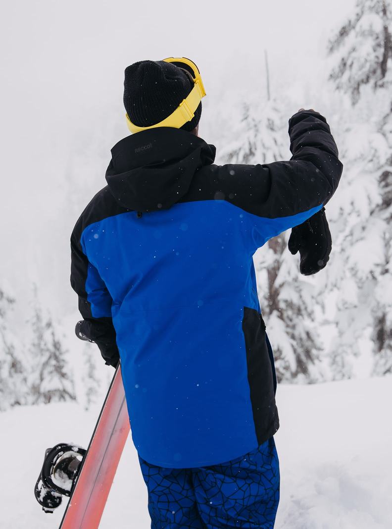 Burton [ak] LZ GORE‑TEX Down 2L Snowboardjacke Herren Blau Schwarz | 731-MQZAUC