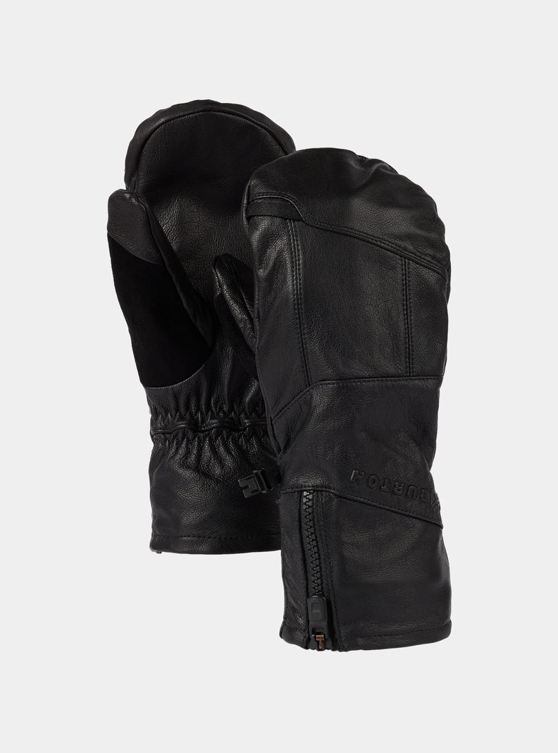 Burton [ak] Leder Tech Fäustlinge Herren Schwarz | 739-RDVBGI