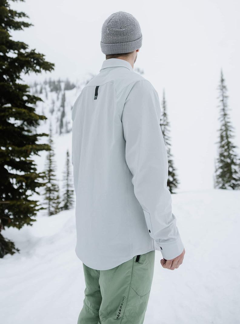 Burton [ak] Slats Long Sleeve Hemd Herren Grau | 984-KXWYPH