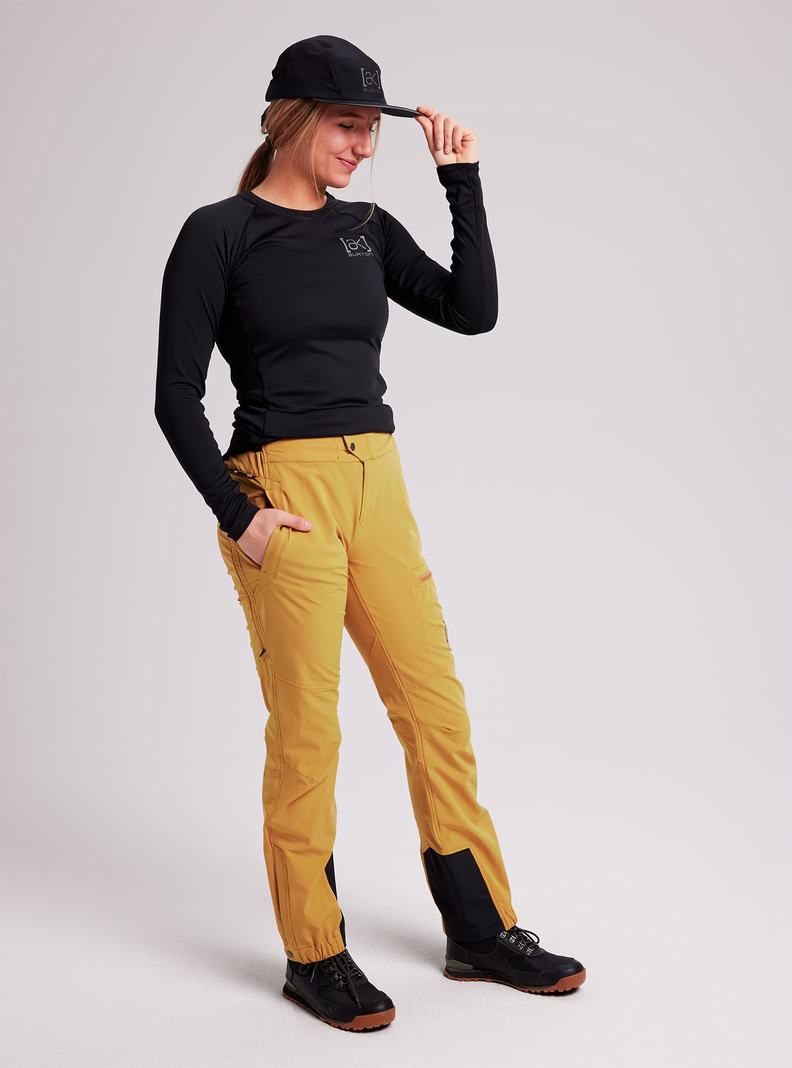 Burton [ak] Softshell Snowboardhose Damen Gelb | 329-VKWSYD