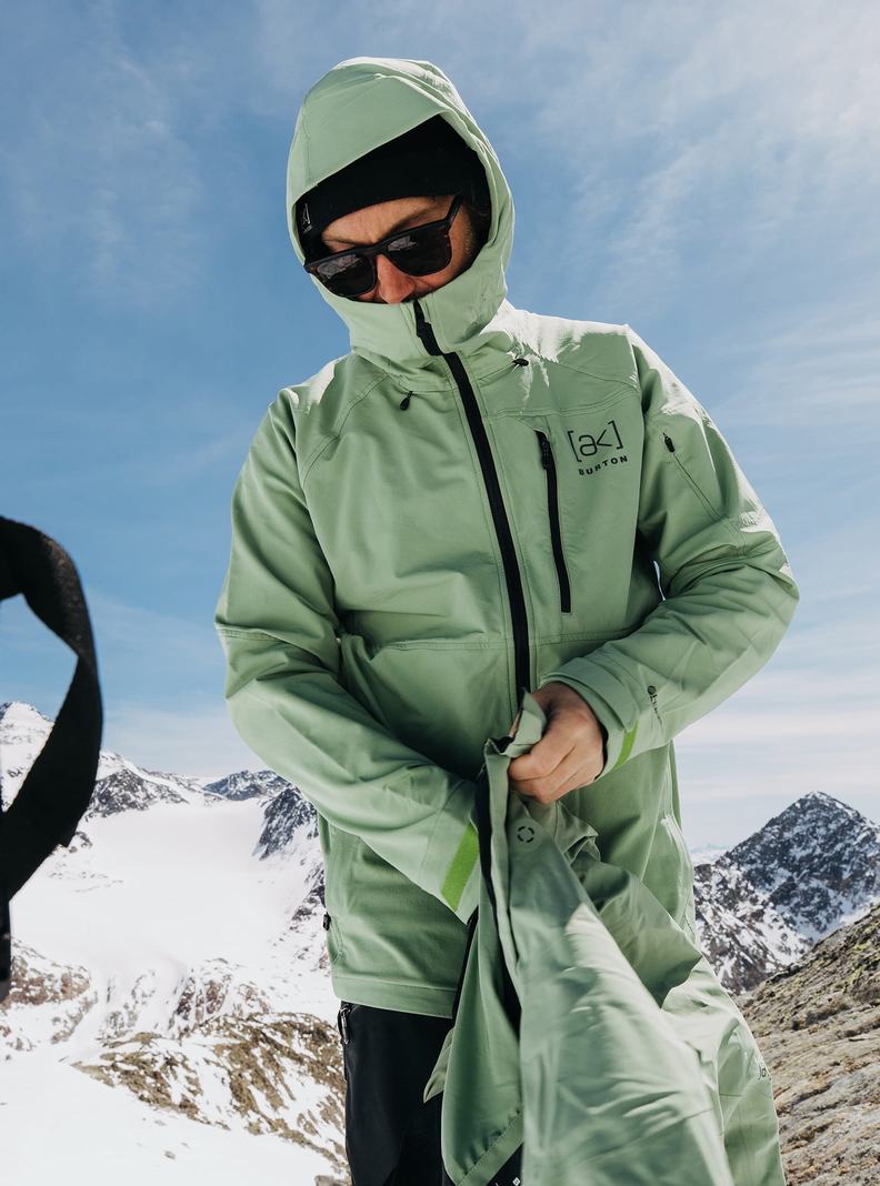 Burton [ak] Softshell Snowboardjacke Herren Grün | 470-CHEPXB