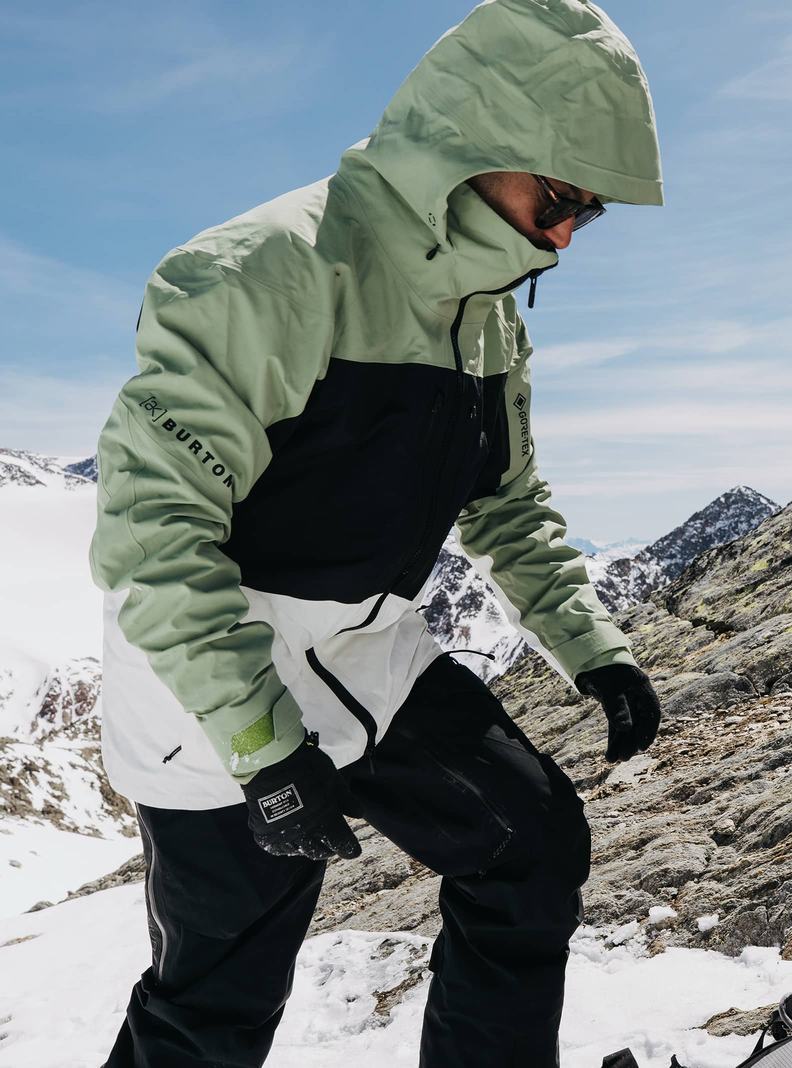 Burton [ak] Swash GORE‑TEX 2L Snowboardjacke Herren Grün Weiß Schwarz | 105-AFKPBU