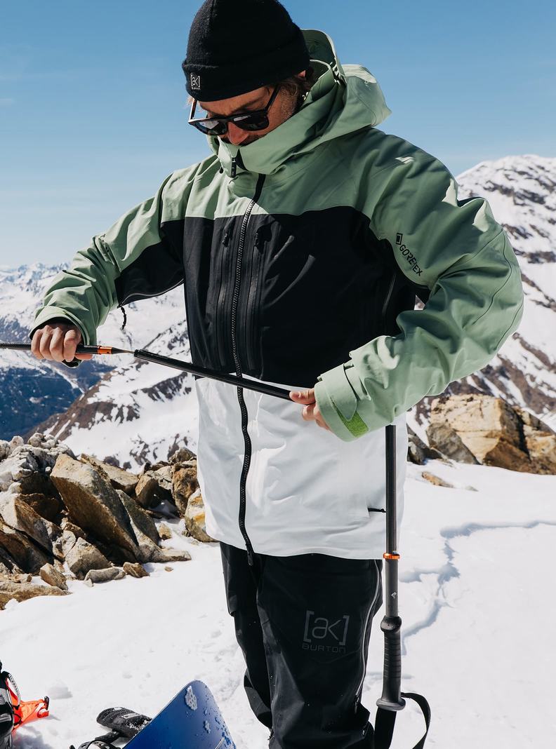 Burton [ak] Swash GORE‑TEX 2L Snowboardjacke Herren Grün Weiß Schwarz | 105-AFKPBU