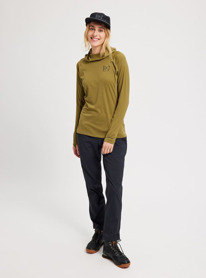 Burton [ak] System Hoodie Damen Olivgrün | 016-QJLYXH