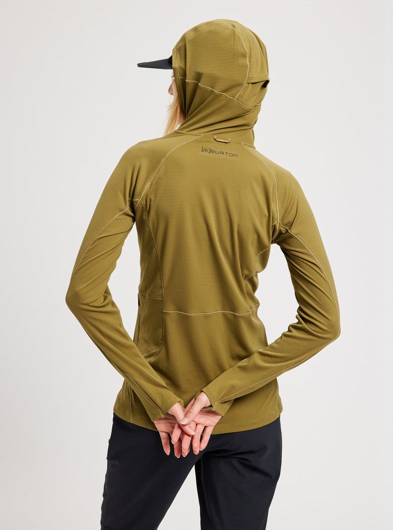 Burton [ak] System Hoodie Damen Olivgrün | 016-QJLYXH
