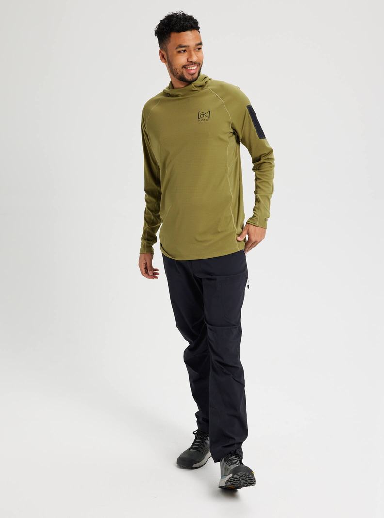 Burton [ak] System Hoodie Herren Olivgrün | 593-LYDJGH