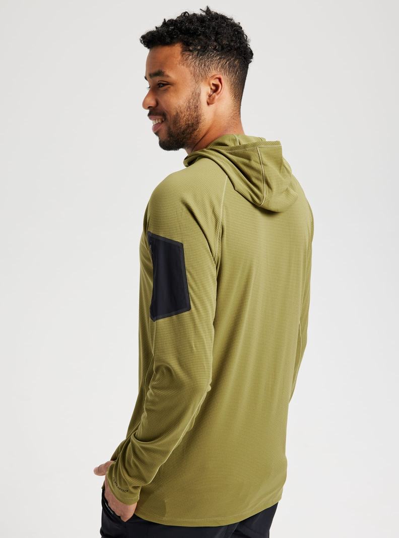 Burton [ak] System Hoodie Herren Olivgrün | 593-LYDJGH