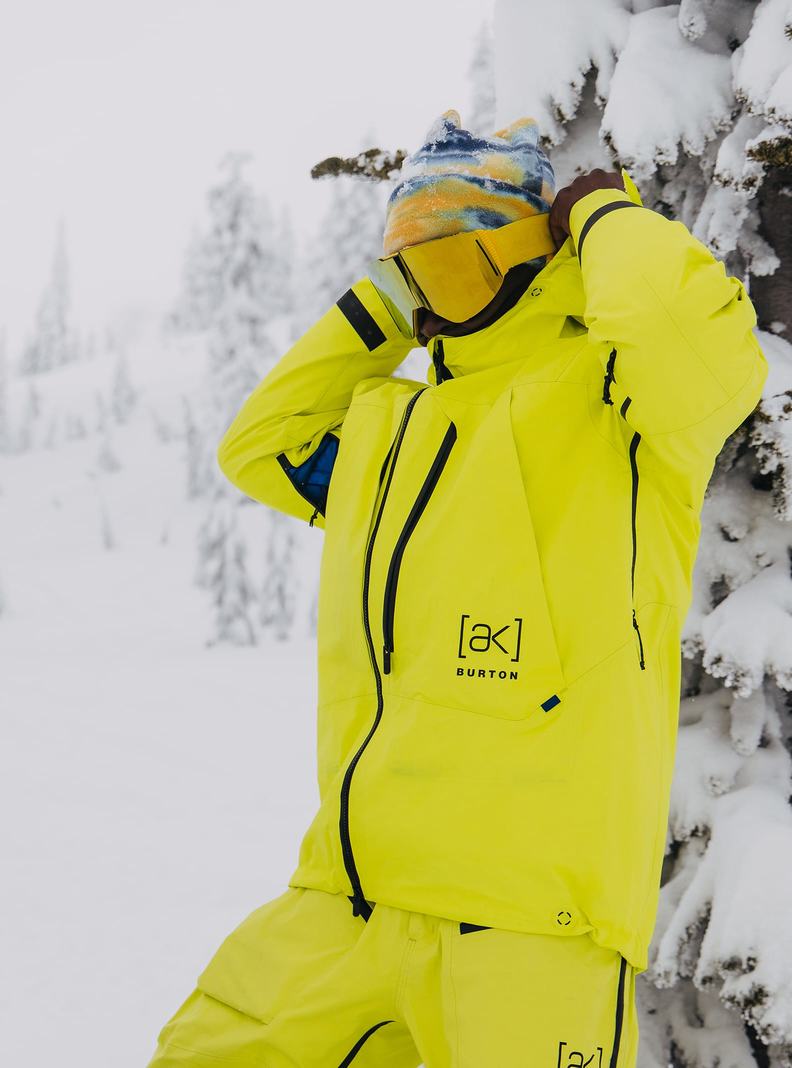 Burton [ak] Tusk GORE-TEX 3L PRO Snowboardjacke Herren Hellgrün | 769-ZGEPOV