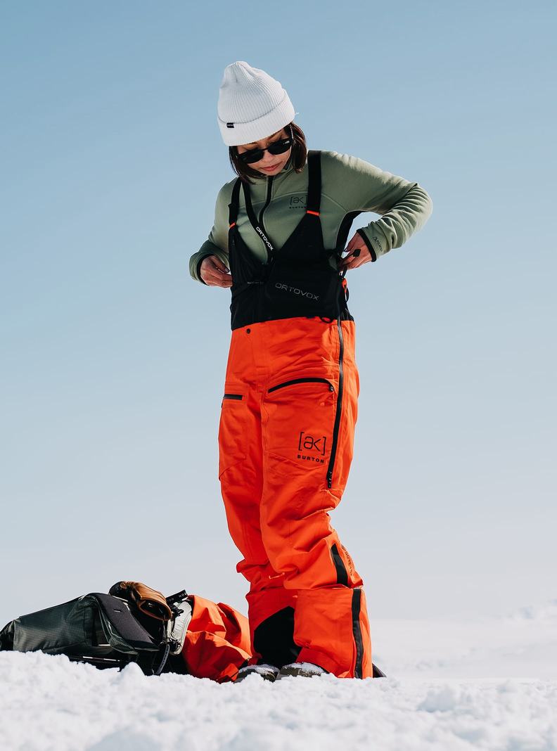 Burton [ak] Tusk GORE-TEX PRO 3L Hi-Top Latzhose Damen Orange | 876-NYKZBW