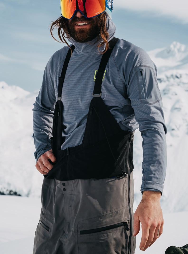 Burton [ak] Tusk GORE-TEX PRO Hi-Top 3L Latzhose Herren Grau | 410-IYRABZ