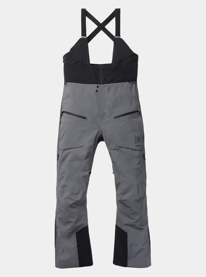 Burton [ak] Tusk GORE-TEX PRO Hi-Top 3L Latzhose Herren Grau | 410-IYRABZ