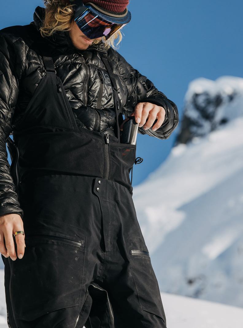 Burton [ak] Tusk GORE-TEX PRO Hi-Top 3L Latzhose Herren Schwarz | 681-TQJZUG