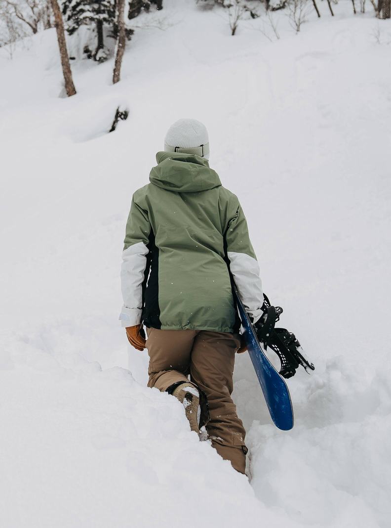 Burton [ak] Upshift GORE-TEX 2L Snowboardjacke Damen Grün Weiß Schwarz | 983-LIMAQJ