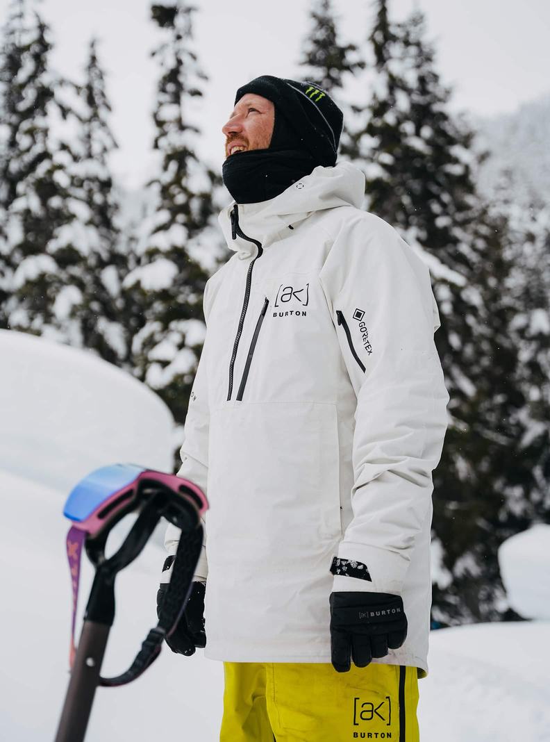 Burton [ak] Velocity GORE‑TEX 2L Anorak Snowboardjacke Herren Weiß | 567-FZANCH